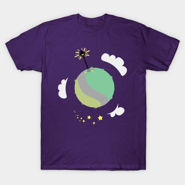 The Little Lamp Planet T-Shirt by Astralberry